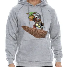 Инновационный дизайн, Мужская одежда, мандалор, Звездные войны, подарок фанату, умный ребенок, йода, мужские толстовки, топы, рождественское Мужское пальто