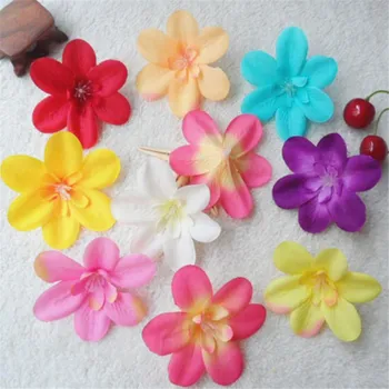 

100Pcs 9 Colors Fake Hyacinth Flower Head Dia. 2.95" Simulation Delphinium for Wedding Wrist Headwear Bridal Bouquet Accessories