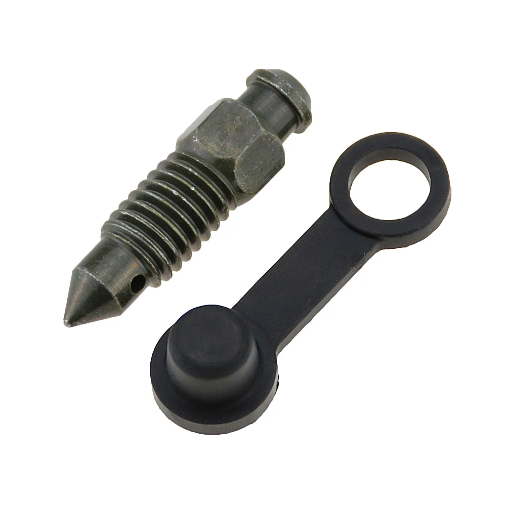 Motorcycle Disc Brake Brake Pump Lower Pump Sub-cylinder Caliper Exhaust Oil Drain Oil Drain Screw Screw With Rubber Cap 1PC motorcycle screw caps,motorcycle screws