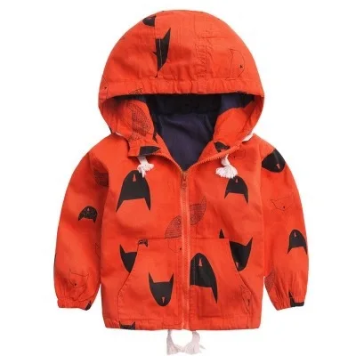 V-TREE плащи для мальчиков; куртки с капюшоном для малышей; Детские ветровки; Верхняя одежда для малышей; Детские плащи; пончо для малышей - Цвет: orange