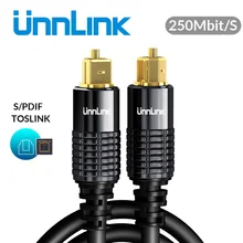 Unnlink HIFI 5.1 SPDIF fibre Toslink câble optique Audio 1m 2m 8m 10m pour TV box PS4 enceinte fil barre de son amplificateur Subwoofer(China)