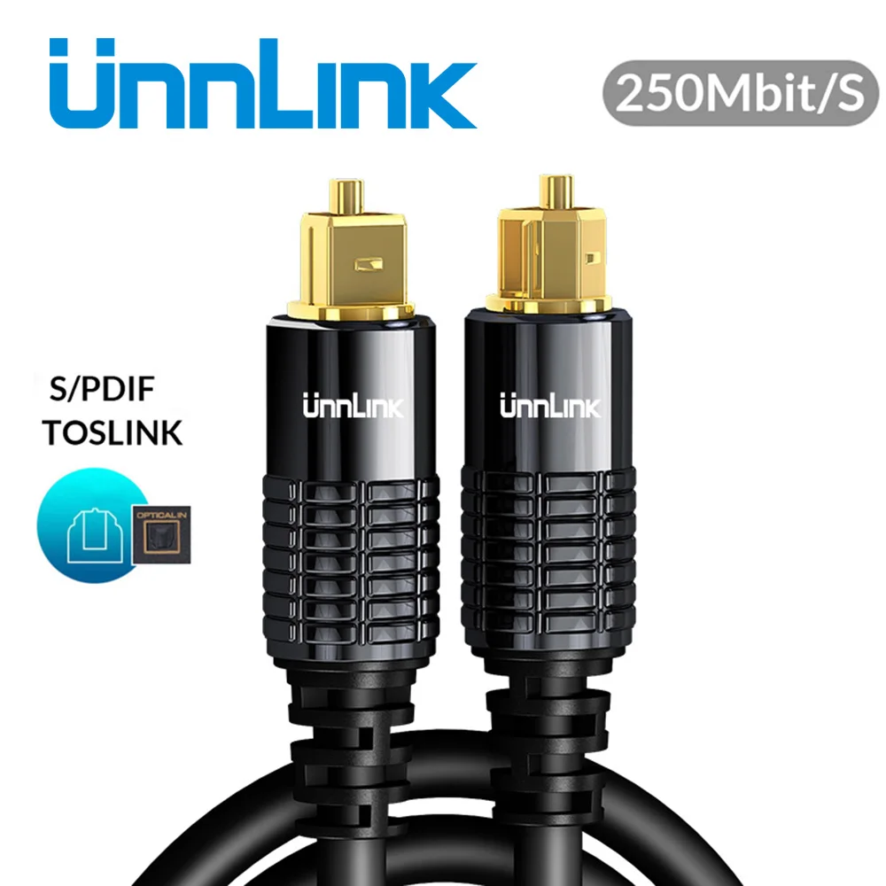 Unnlink HIFI 5,1 SPDIF Волоконно Оптический Кабель Toslink аудио 1 м 2 м 8 м 10 м для ТВ бокса PS4 динамик провод Саундбар усилитель сабвуфер|optical audio cable|audio cablespdif toslink | АлиЭкспресс