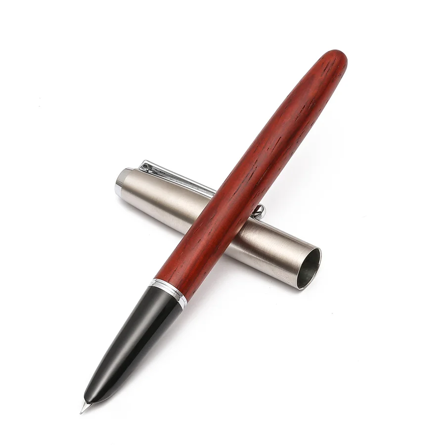Jinhao 51A Peach Wood Fountain Pen Hooded Extra Fine Nib Jinhao 51A Peach Wood Fountain Pen Hooded Extra Fine Nib