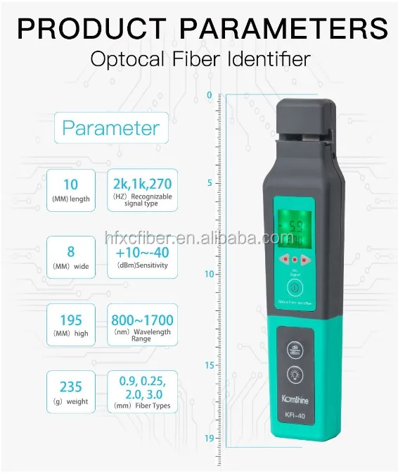 KFI-40 800-1700nm портативный высокая производительность Live Оптического Волокна Идентификатор детектор