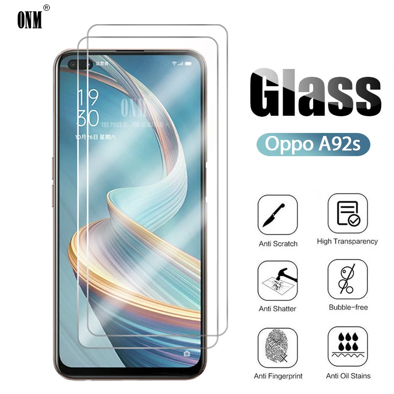 10 шт. закаленное стекло для Oppo A92 A92s Защитная пленка экрана | Мобильные телефоны и