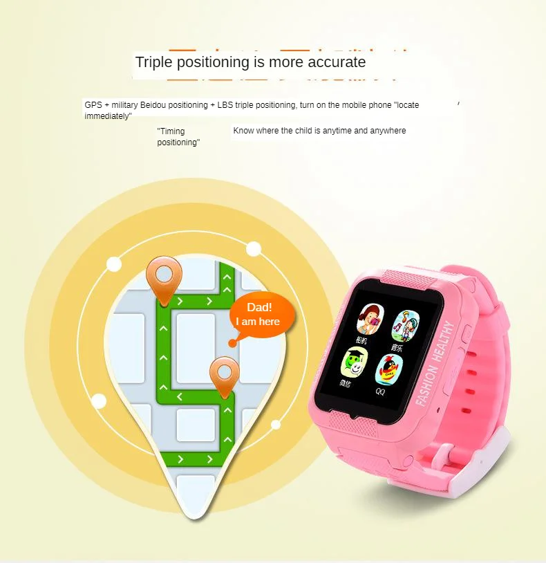 Smart Kids' Watch GPS Positioning Photo Shoot Learning Depth Waterproof High-definition Call Multinational Language