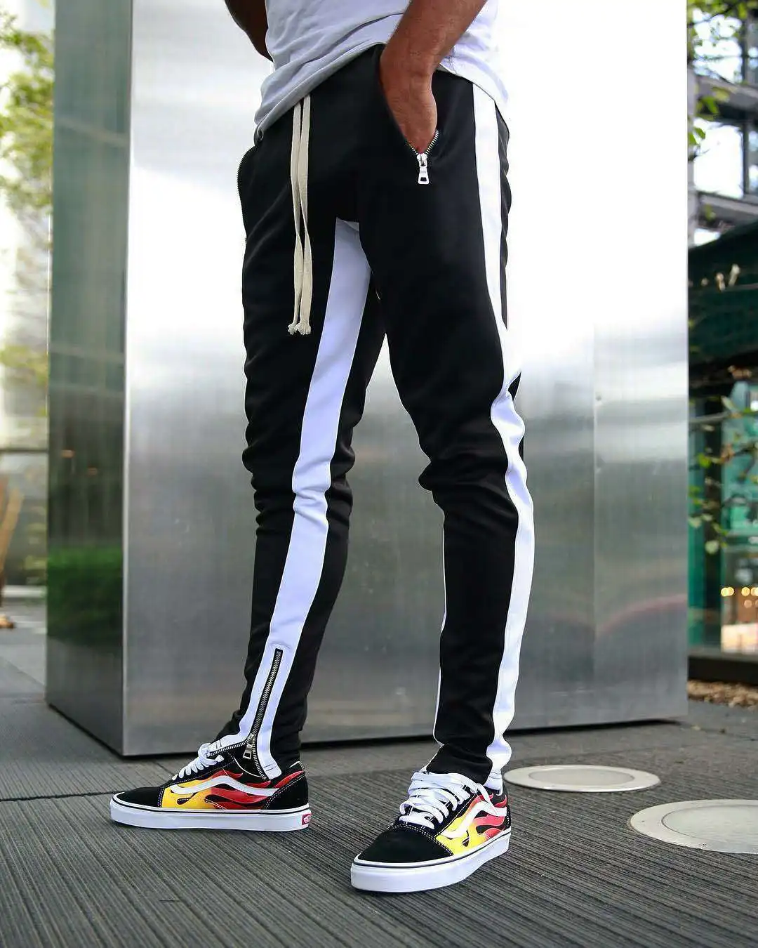 

Mens Joggers Casual Pants Fitness Men Sportswear Tracksuit Bottoms Skinny Sweatpants Trousers Black Gyms Jogger Track Pants 2021