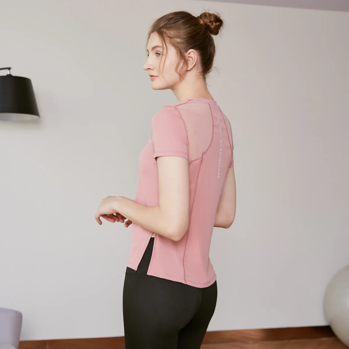 Vansydical Summer Fitness Athletic Tops Women Short Sleeved Loose Running Training T-shirt Mesh Yoga Workout Shirts Quick Dry