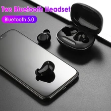 Мини Bluetooth 5,0 Стерео Гарнитура 3D Спортивные Беспроводные наушники-вкладыши Игровые наушники с микрофонами с зарядной коробкой