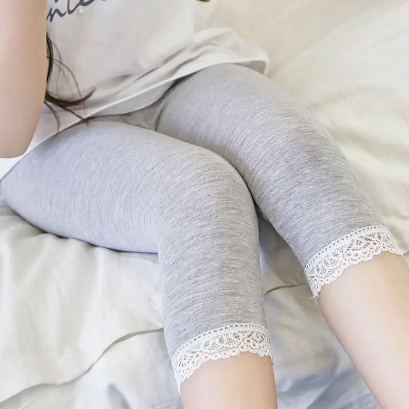 Girls Trousers Pants Lace Childrens Cotton VIDMID 4095 03 Colorful