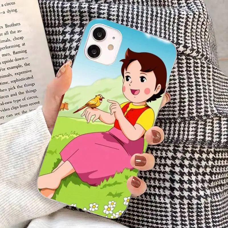 13 mini case Heidi Cartoon Phone Case for iPhone 11 12 13 mini pro XS MAX 8 7 6 6S Plus X 5S SE 2020 XR cover iphone 13 case leather