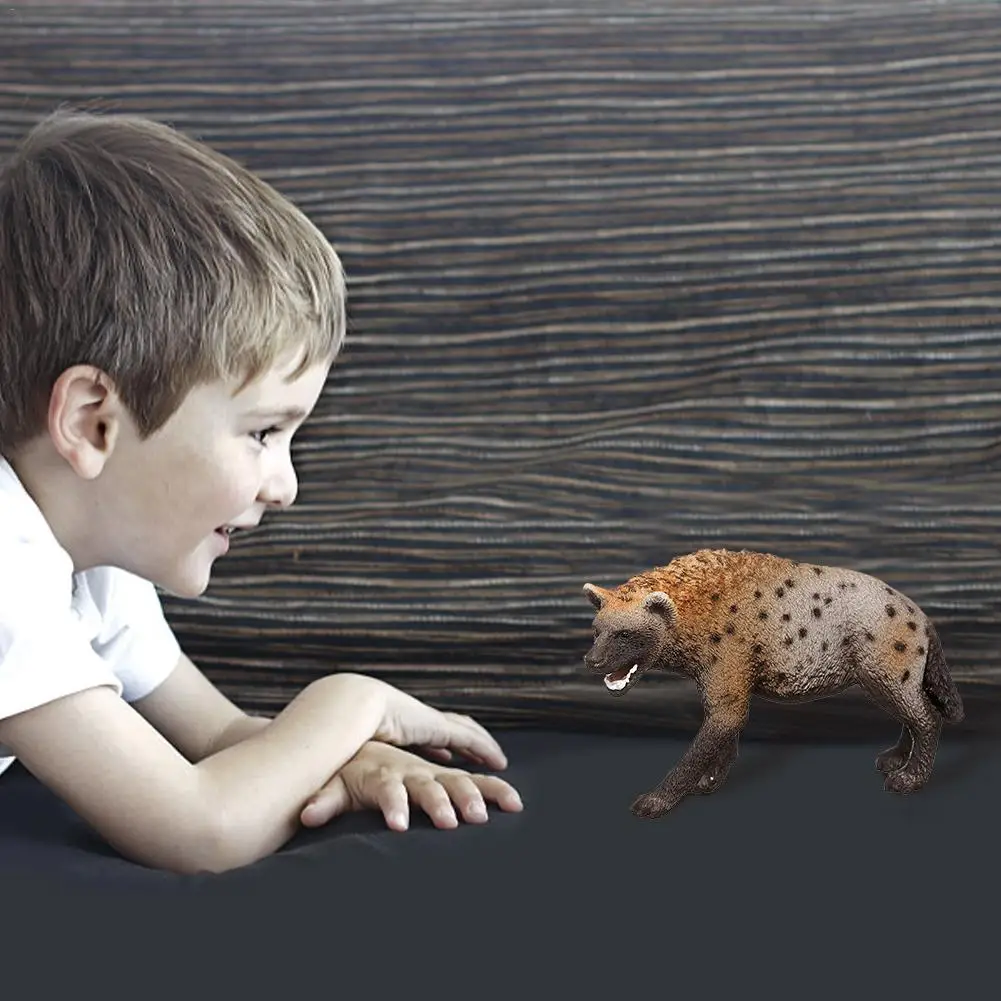 14735 3 4 дюйма ПВХ Hyena фигурка диких животных детская дошкольного возраста игрушка
