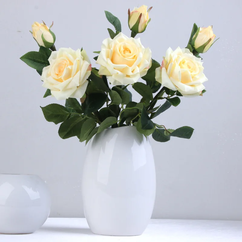 

DIY Bridal Artificial Flower Heads Rose Peony Home Decoration Accessories Creative Wedding Artificial Flowers Silk Flower