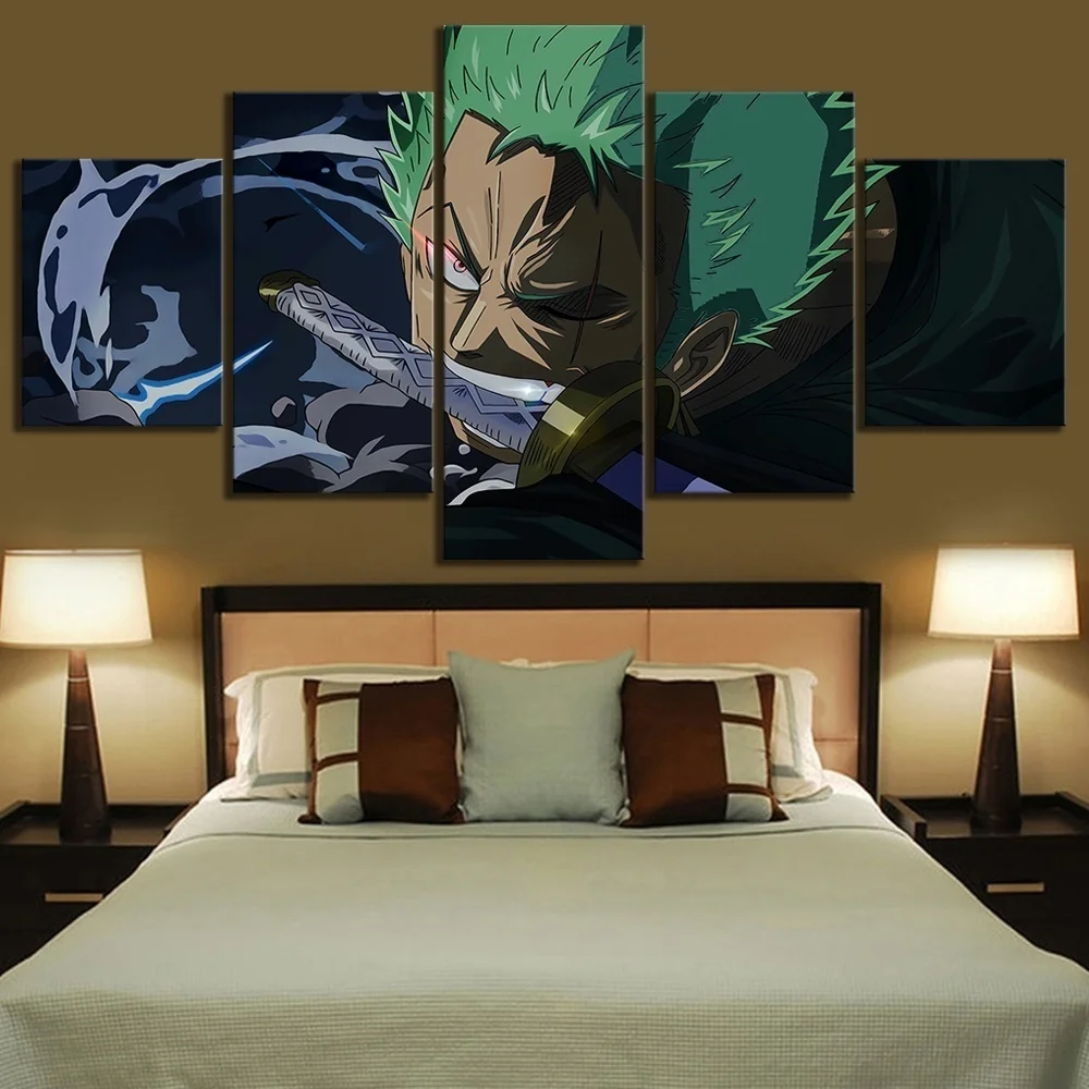 5 Piece Wall Art Anime Poster Picture One Piece Roronoa Zoro Poster