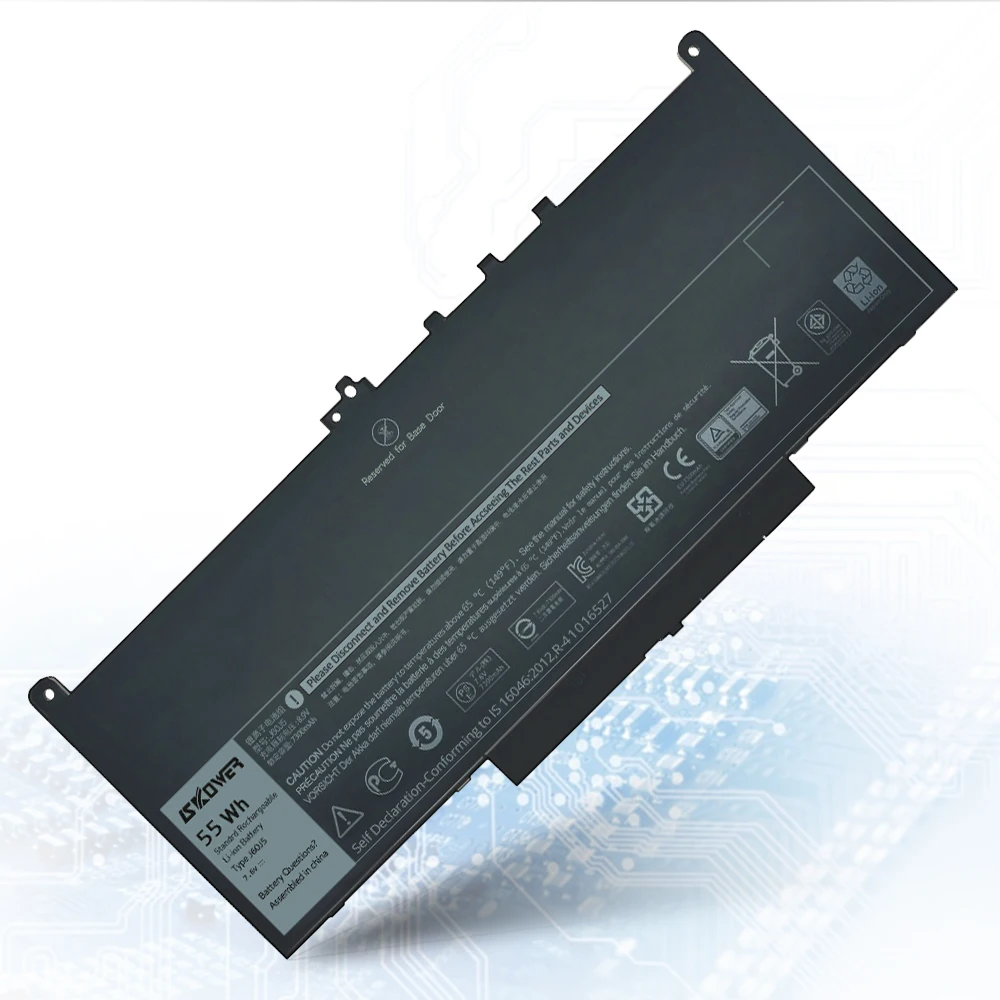 SKOWER 7,6 V 55WH J60J5 ноутбук Батарея для Dell Latitude E7270 E7470 серии R1V85 451-BBSX NJJ2H MC34Y 242WD