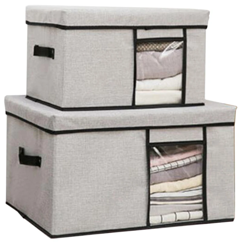 

Perspective Window Fabric Treasure Chest Household Clothes Storage Debris Storage Storage Box