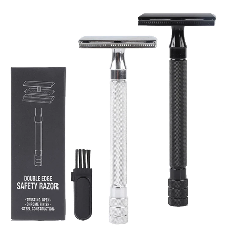 Men-Safety Shaving Razor Dual Edge Manual Classic Beard Tools Shaver Brush Razors &amp Accessories | Красота и здоровье