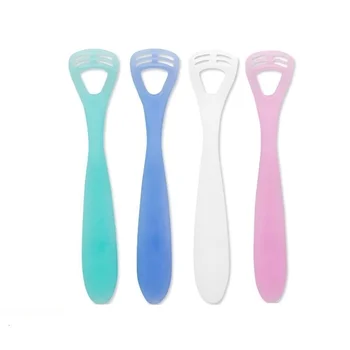 

Children Tongue Cleaner Food Grade Soft Silicone One Piece Oral Hygiene Tongue Coating Removal For Kids
