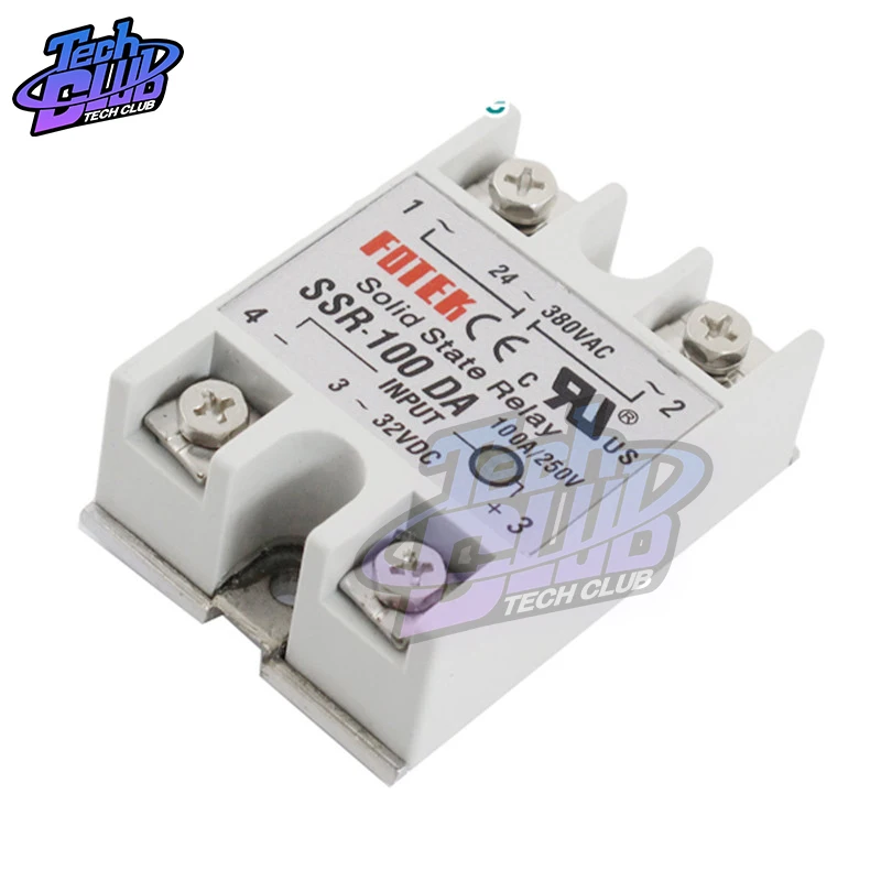 220В реле промышленное твердотельное SSR 3 32 В DC вход и 24 380VAC Выход 100 DA 100A AC выходная