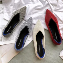 Женские балетки на плоской подошве с острым носком; лоферы на мягкой подошве с объемной шерстью; вязаные мокасины для беременных; женские мокасины; повседневные Эспадрильи на плоской подошве