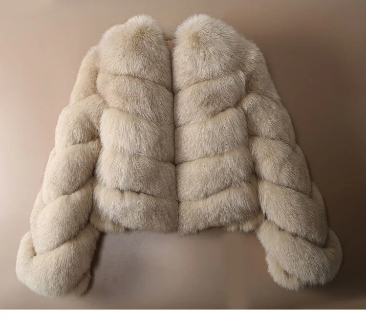 real fur coat ladies winter warm soft natural fox fur jacket high quality women long sleeve real fox fur jacket short parka