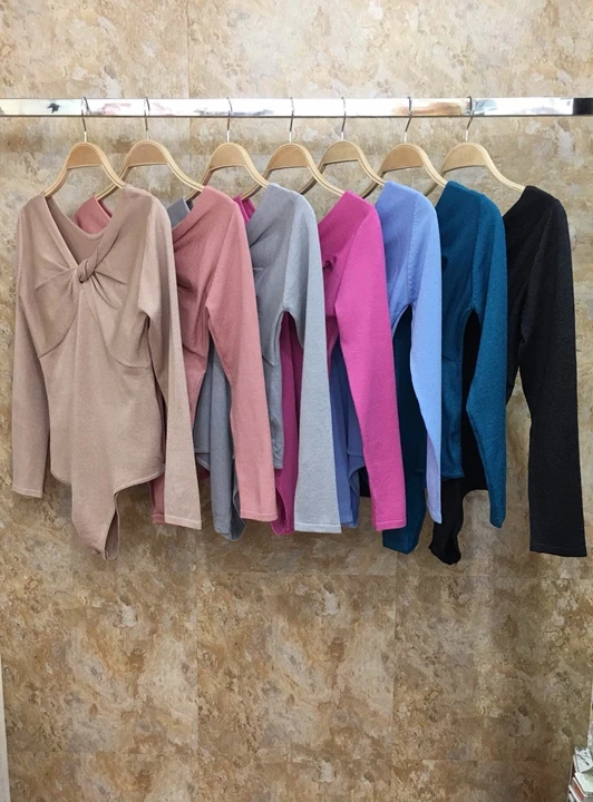 

2019 Early Autumn New Woman Pure Decorative Irregular Wrinkled Long-sleeved Hundred-and-One Blouse 806
