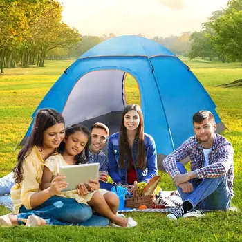 

Large Size Camping Tent Waterproof Quick Set Up UV-anti Outdoor Backpacking Hiking Beach Portable Shelter Tent