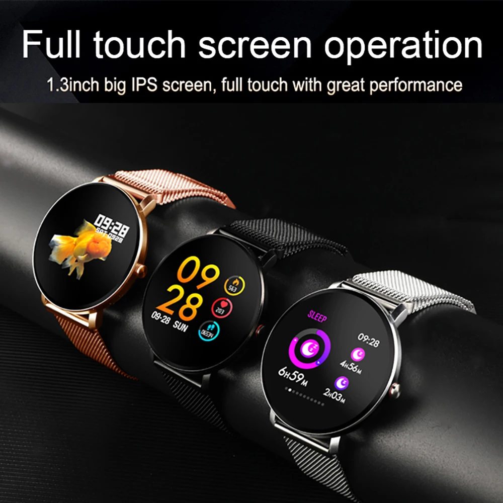 Bluetooth Смарт-часы IP68 водонепроницаемый красочный полный сенсорный экран для сердечного ритма кровяное давление кислородный монитор умный Браслет