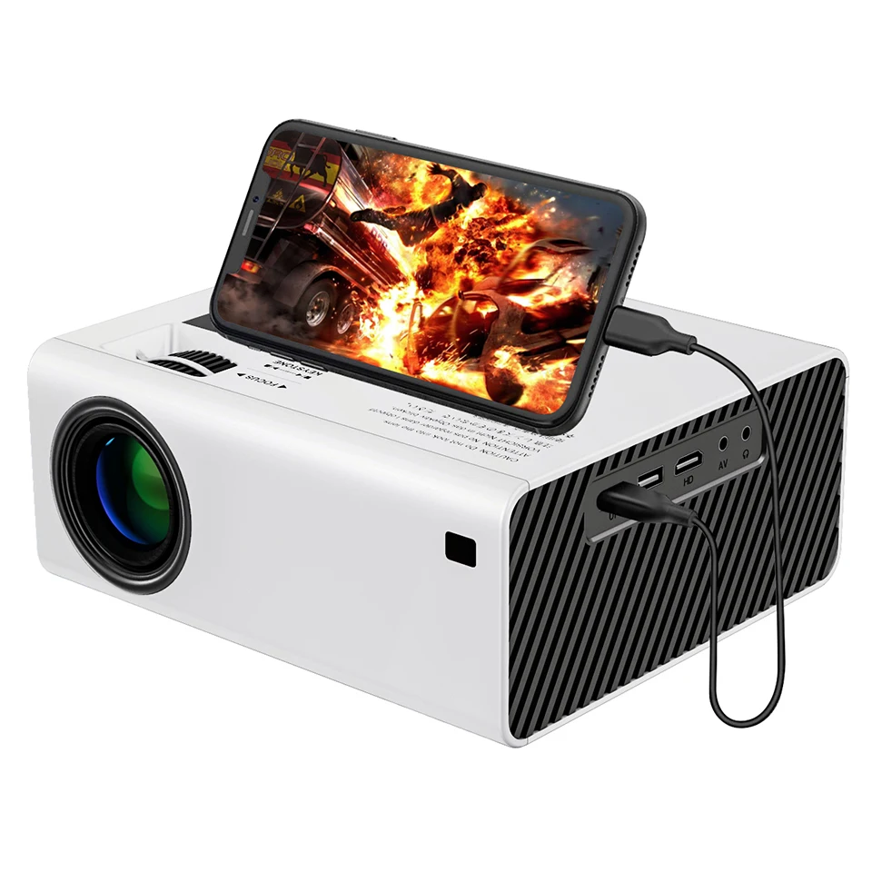 WZATCO Y6 Proyektor HD Portabel LED 