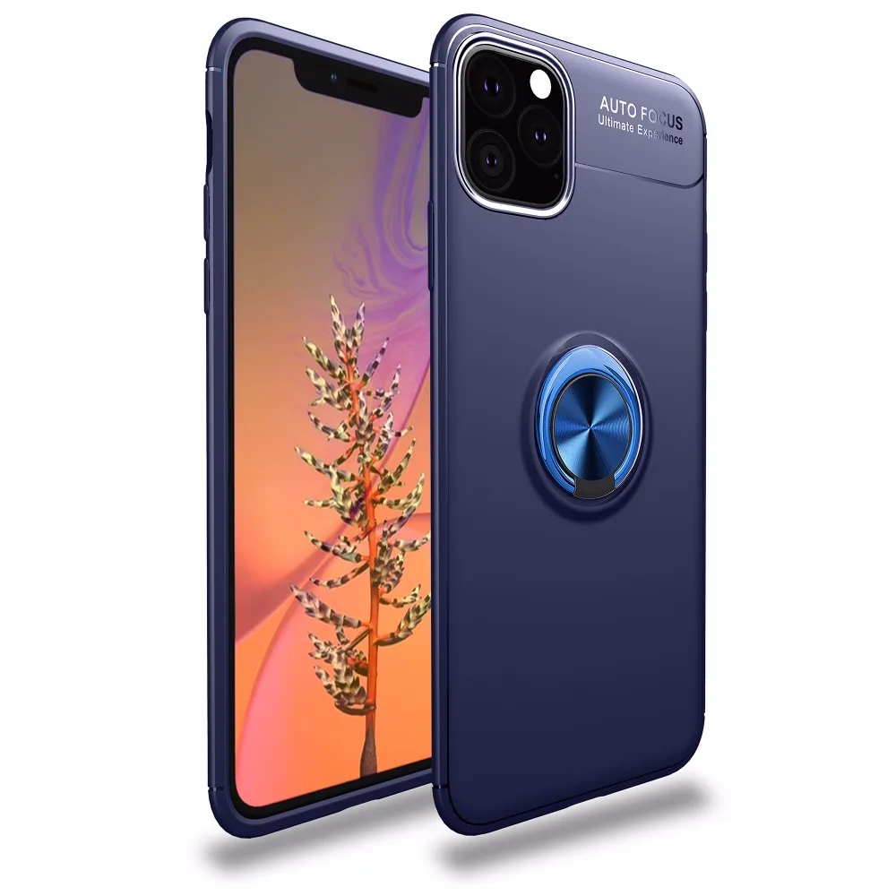 OceSap для iPhone 11 Pro Max чехол автомобильный Магнитный кольцевой кронштейн Силиконовый противоударный ТПУ чехол для iPhone X XR XS Max 7 8 Plus чехол