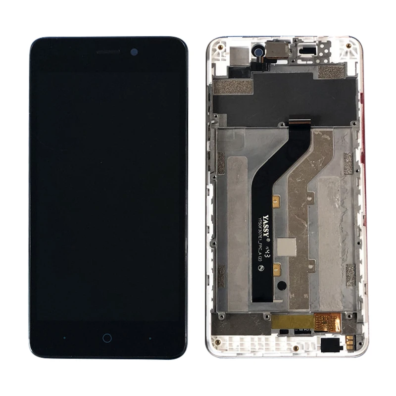 AAA+ For ZTE Blade X3 LCD D2 T620 A452 LCD Display+Touch Screen Digitizer Assembly With Frame