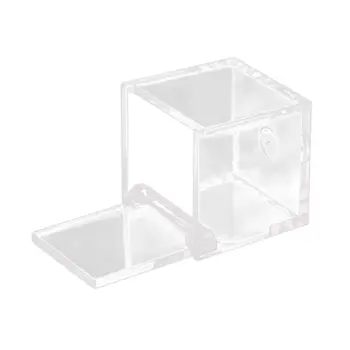 

12pcs 6x6x6 cm Square Wedding Candy Box Plastic Clear Gift Box Transparent Favor Boxes Souvenir / Cosmetic Display Box With Lid