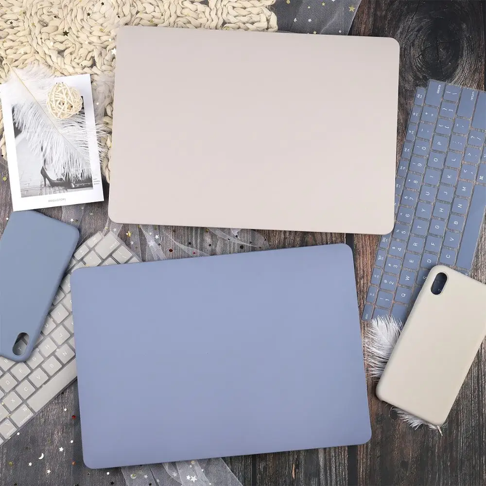 Цветной жесткий чехол для MacBook Air Pro 11 13 15 16 Сенсорная панель A2159 A1989 A1932 с защитной крышкой клавиатуры