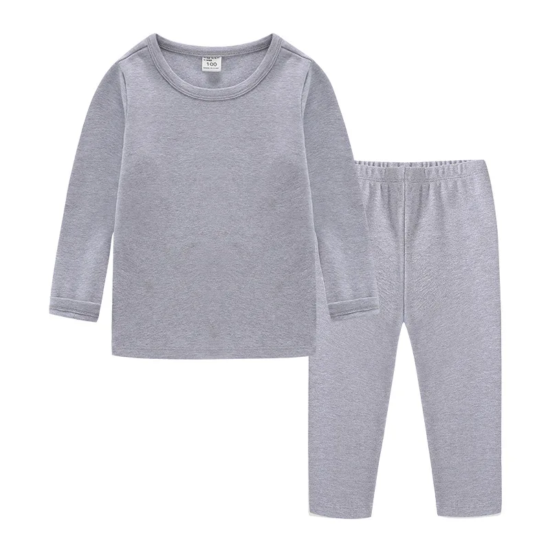 DE PEACH/свитеры для женщин, комплекты детского нижнего белья, хлопковые комплекты теплой домашней одежды с круглым вырезом для мальчиков и