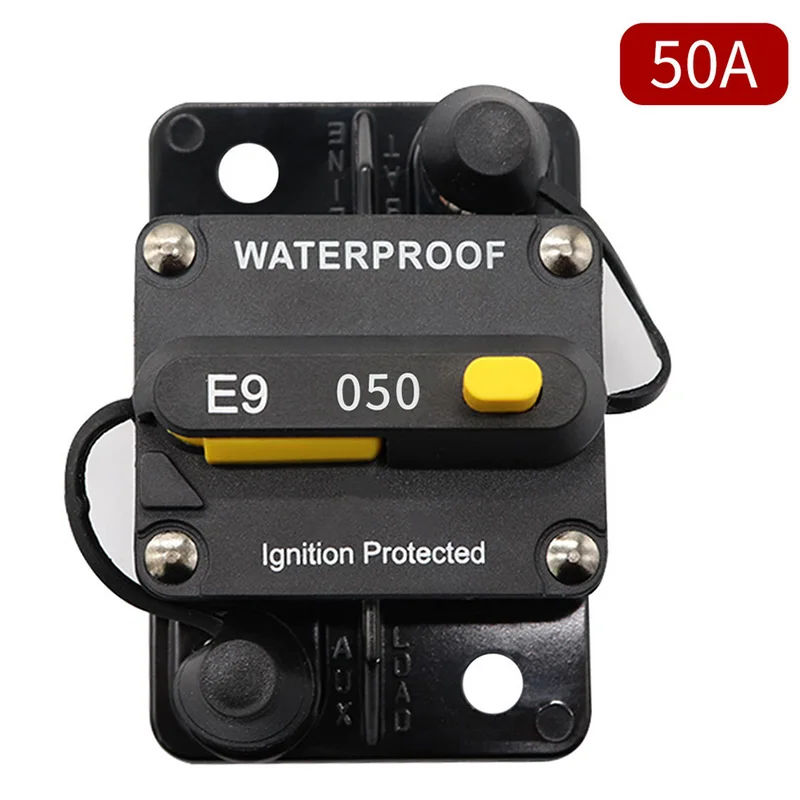 12 V-48 V DC 30A 40A 50A Car/лодка Системы Водонепроницаемый автоматический выключатель сброс предохранитель инвертора двойной Батарея Ампер автоматический выключатель
