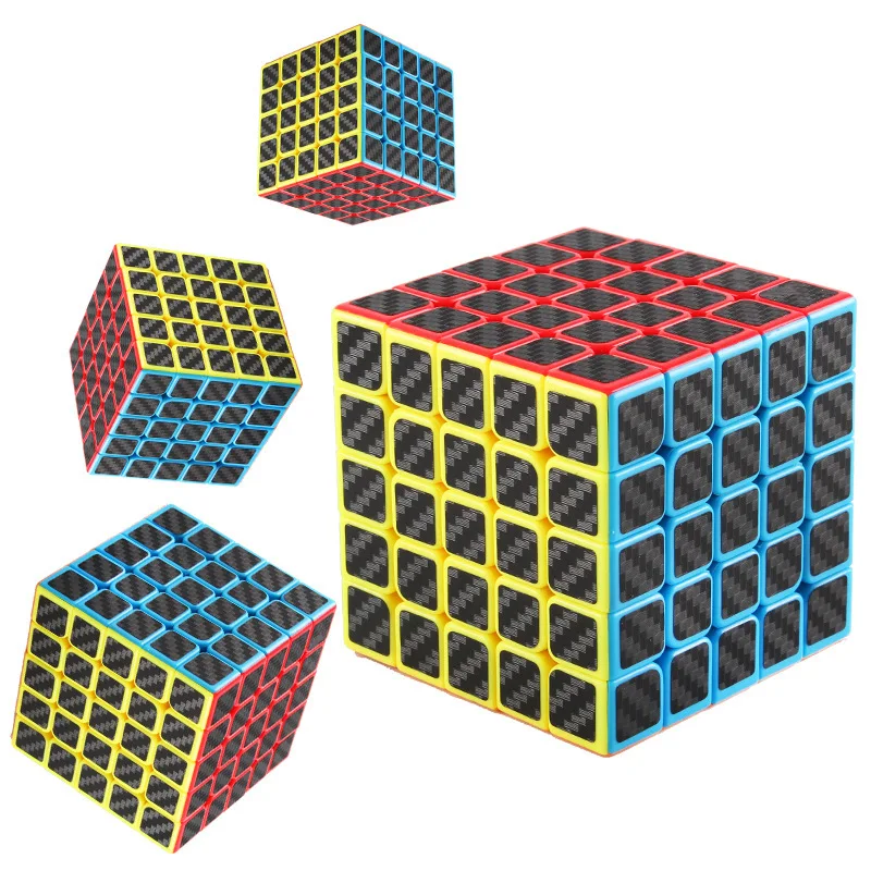 

Demon Culture Five-Order Carbon Fiber Rubik's Cube Educational Children Racing Game Only Smooth Toy RUBIK'S CUBE Classroom