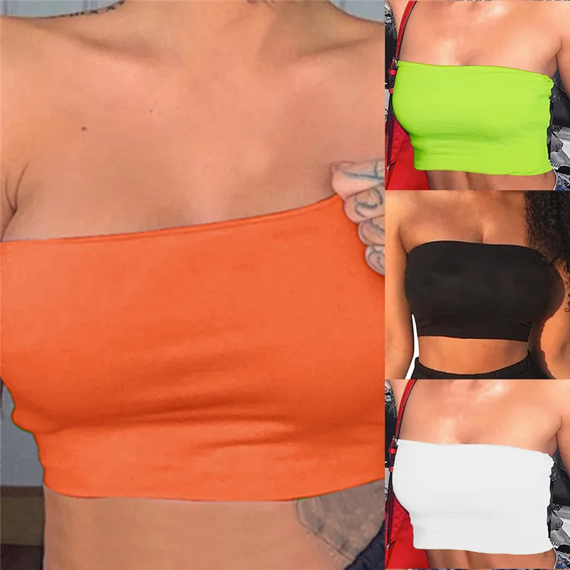 Women top Butterfly Pattern Cotton Colorful Slash Neck Tank Strapless Crop Top Camis Summer Casual Outwear Women top Butterfly Pattern Cotton Colorful Slash Neck Tank Strapless Crop Top Camis Summer Casual Outwear