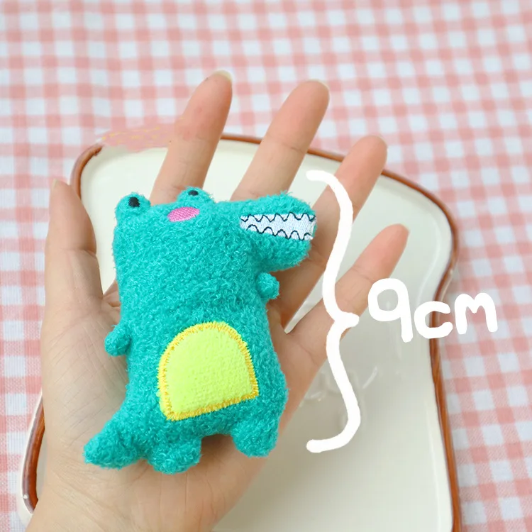 Korean Cute Cartoon Creative Dinosaur Crocodile Stereo Brooch Fabric Plush Clip Brooch Clothes Bag Accessories