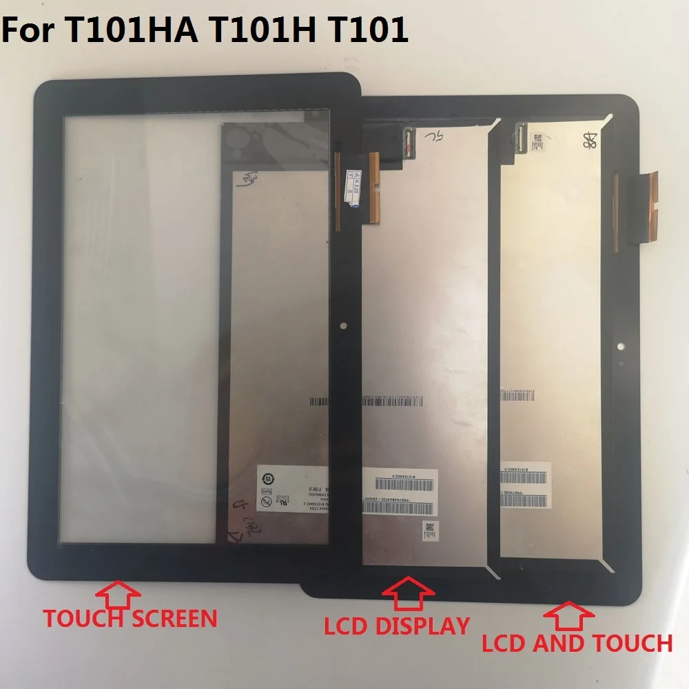 10.1 "Pollici Per Asus Transformer Book T101Ha T101H T101 Display Lcd Touch Screen Panel Digitizer Monitor