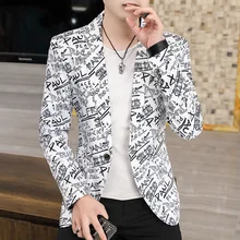 

Korean style men's slim small suit 2021 spring and autumn new trend casual suit male jacket jacket white mens casual suits