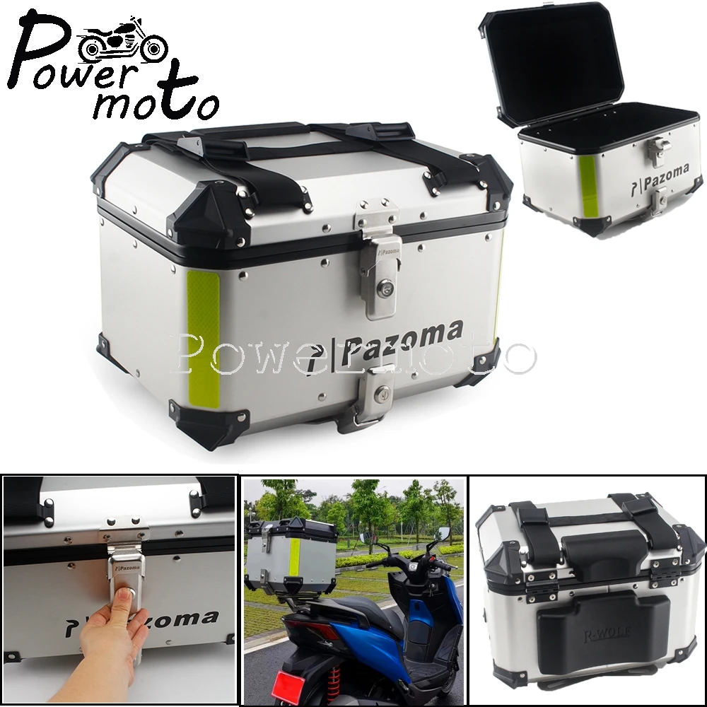 Boots & Luggage 42L White Motorcycle Luggage,AUTOINBOX Motorcycle Motor