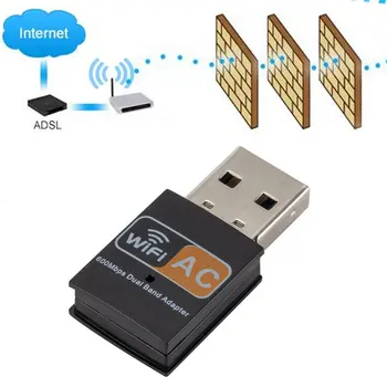 

Hot USB WiFi Adapter 2.4GHz 5.8GHz 600Mbps WiFi Antenna Dual Band 802.11b Mini Wireless Computer Network Card Receiver