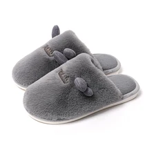 TZLDN/; зимние мужские домашние тапочки; Домашние короткие плюшевые хлопковые тапочки; зимние теплые короткие плюшевые тапочки на плоской подошве