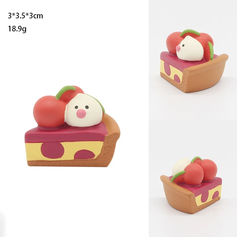 Japanese Fruit Cute Kawaii Cat Dharma Animal Ornaments Feng Shui Creative Gift Miniature Decoration Home Decoration Accessories