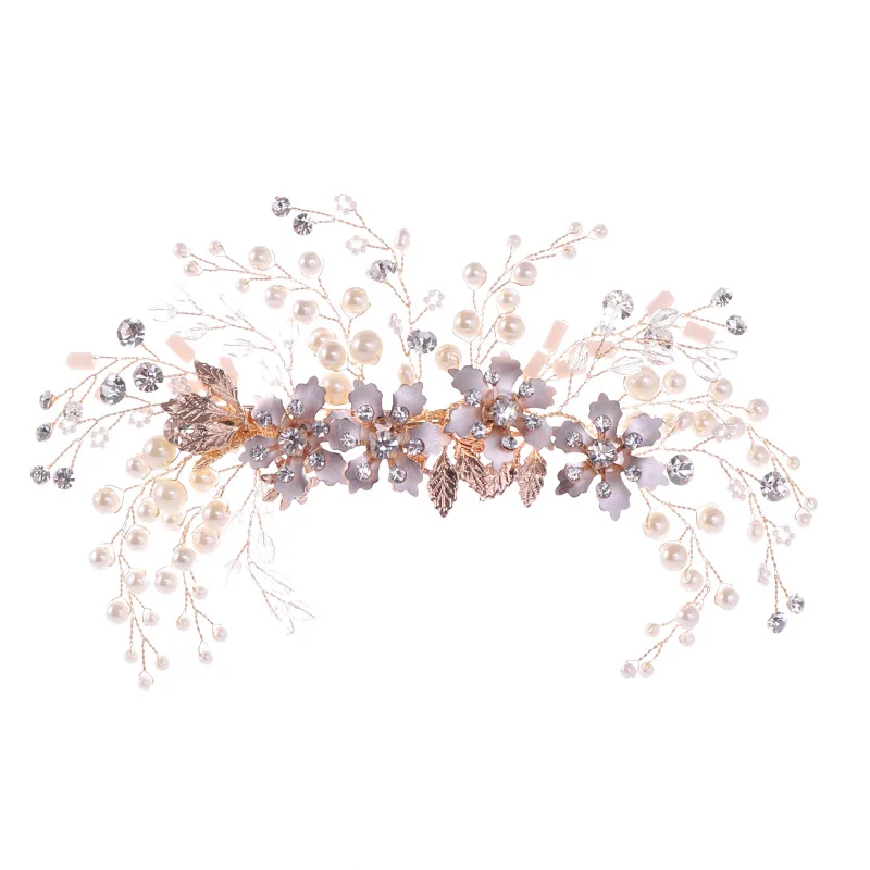 Women'S Hair Clips Pearl Rhinestone Flower Bridal Headdress | Украшения и аксессуары
