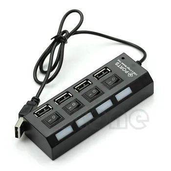 

USB 2.0 hub multi usb port 4/7 ports hab high speed usb hub with switch on / off usb divider for pc computer accessories
