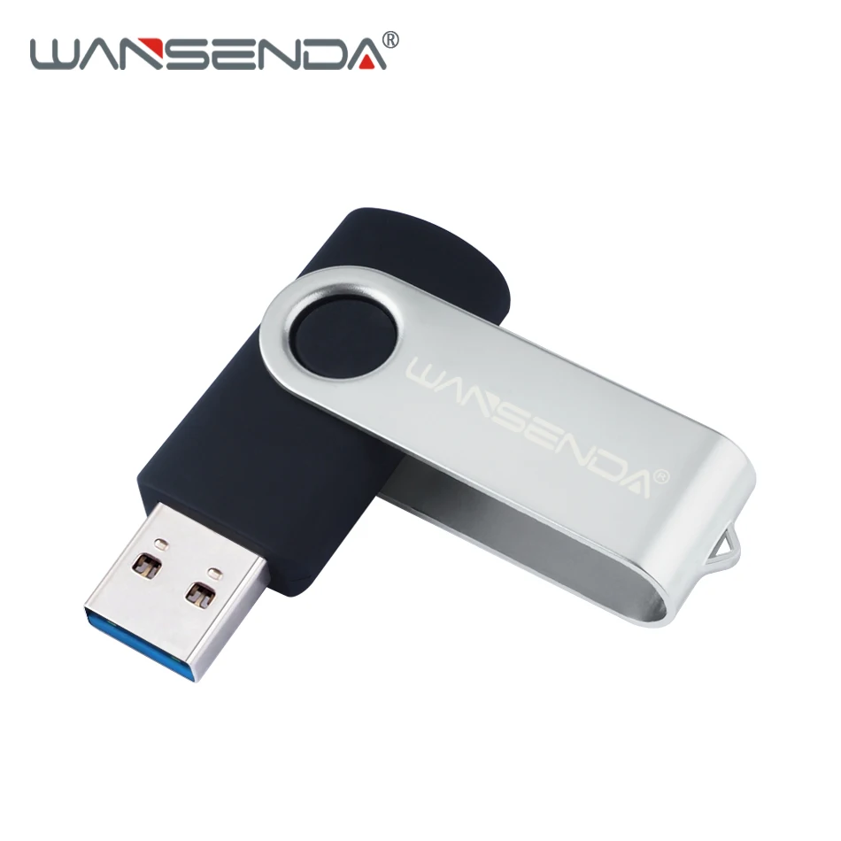 New WANSENDA Rotating USB Flash Drive Usb 3 0 Pen Drive 256GB 128GB 64GB 32GB 16GB 1