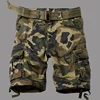 2023 summer Korean style camouflage cargo shorts men loose washing Multi-pocket cargo shorts for men 29-42 1
