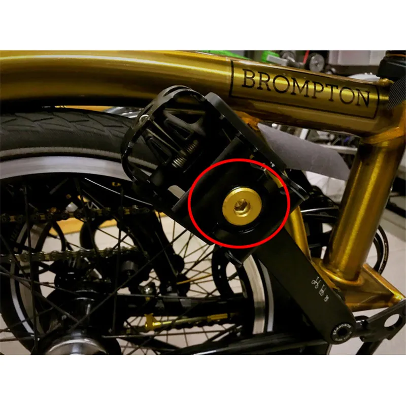 Складной велосипедный левый ножной винт Титан для brompton педали титановые части золото серебро черный