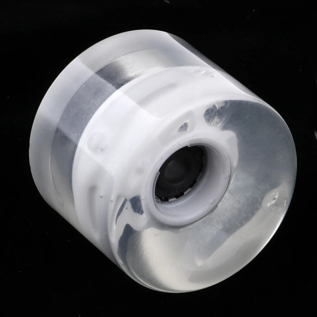 4pcs 60mm Light Up Flash Skateboard Longboard Wheels 78A with Bearing Core Glow at Night 5 color Skate Board Accessories